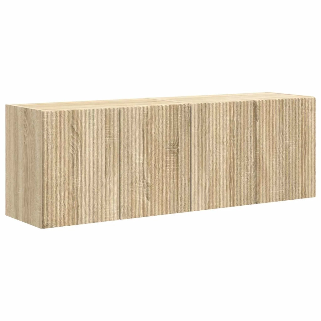 Mobile TV da parete 2 pcs Rovere Sonoma 59,5 x 31 x 40 cm 892334