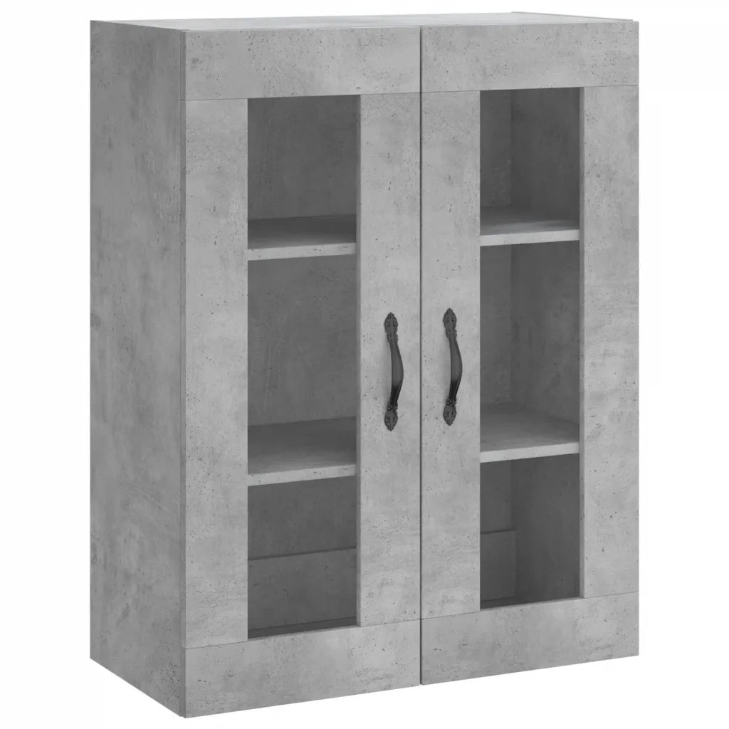 Armadietti a Parete 2 pz Grigio Cemento in Legno Multistrato CFW2613964