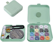 Set di ago magnetici Portatile Viaggio Emergenza Casalinga Accessori da cucire Piccola Scatola di conservazione - Verde per campeggiatori principianti