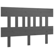 Testiera | Testata per Letto Grigia 143,5x3x81 cm Legno Massello di Pino