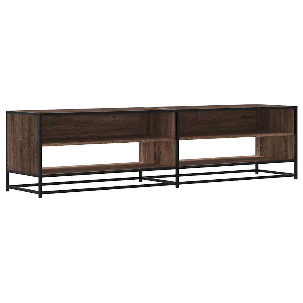 Mobile Porta TV-Mobile per TV-Credenza TV Rovere Marrone 180,5x40x46 cm in Truciolato