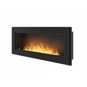 Caminetto a Bioetanolo Frame 1200 SimpleFire da incasso con Vetro - Nero Opaco