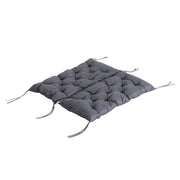 Cuscino per panchina da giardino, 100 x 98 x 8 cm, imbottitura in cotone grigio scuro, comodo e resistente alle intemperie.