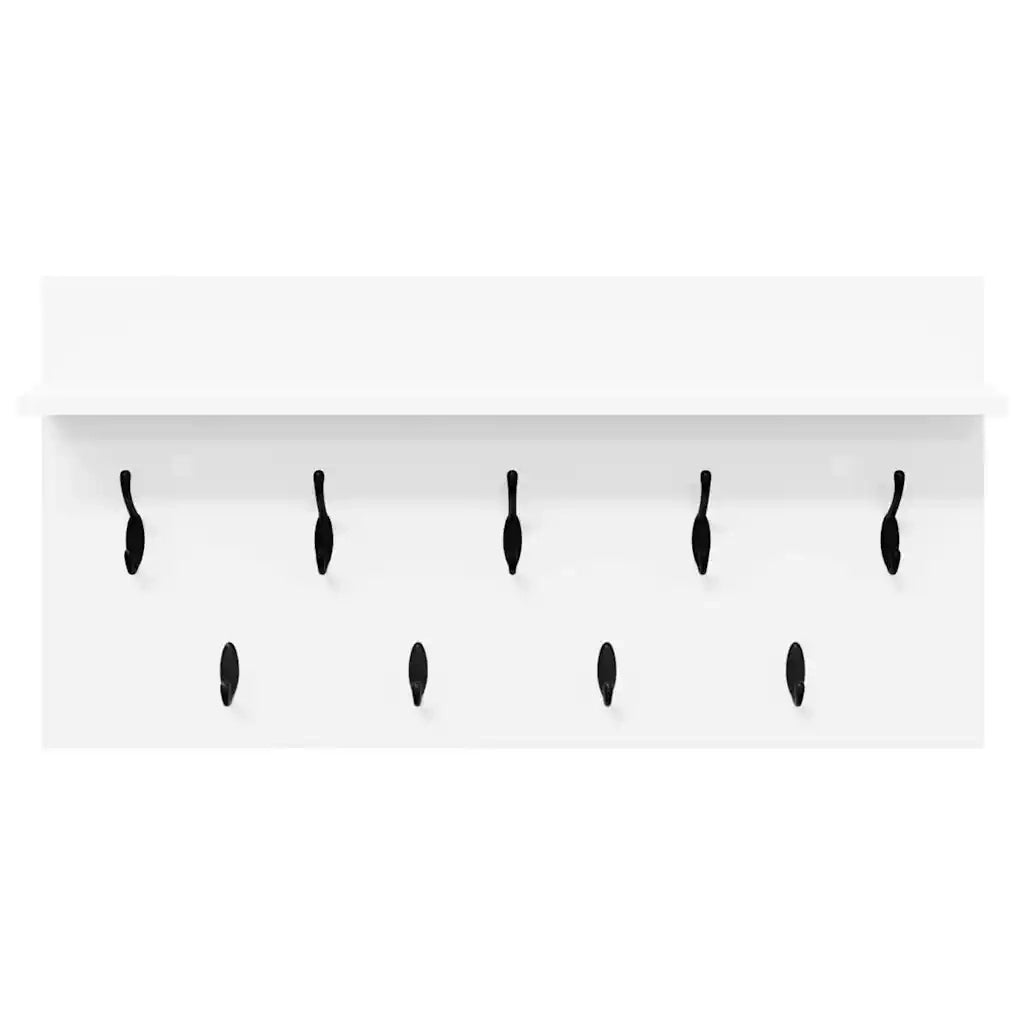 Appendiabiti a muro Bianco 80 x 40 x 12 cm Legno multistrato 874435