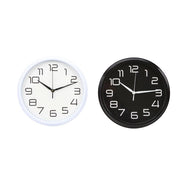 Trade Shop - Orologio Da Parete Muro Analogico Per Cucina Stanza Casa 30cm Bianco Nero 186866 -