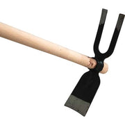 ZAPPA BIDENTE OCCHIO TONDO 228 + MANICO ORSATTI  ACCIAIO FORGIATO/FAGGIO GR 600 MM 80X310 H.CM 130
