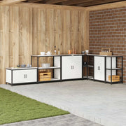 Stoccaggio in cucina Bianco 90 x 50 x 92 cm Acciaio 874955
