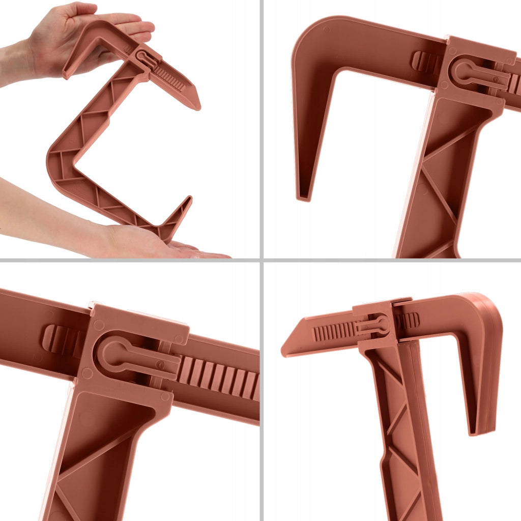 Set di 2 ganci appendiabiti KADAX per vasi da fiori, fioriere da balcone e ringhiere.