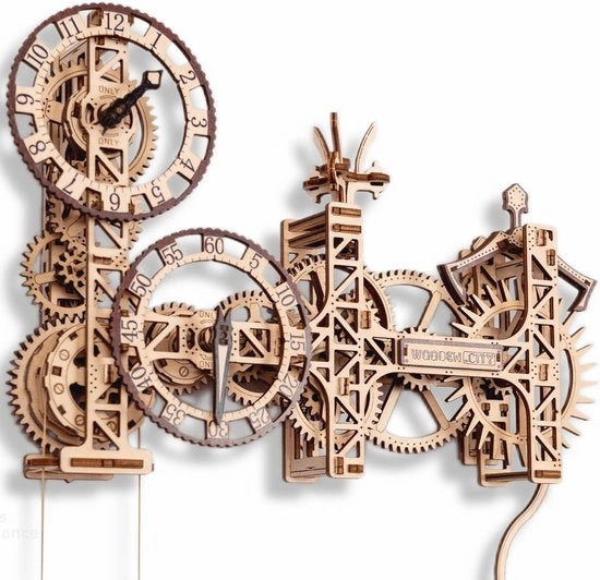 Puzzle in legno 3D steampunk per adulti - Costruisci la tua orologio funzionale