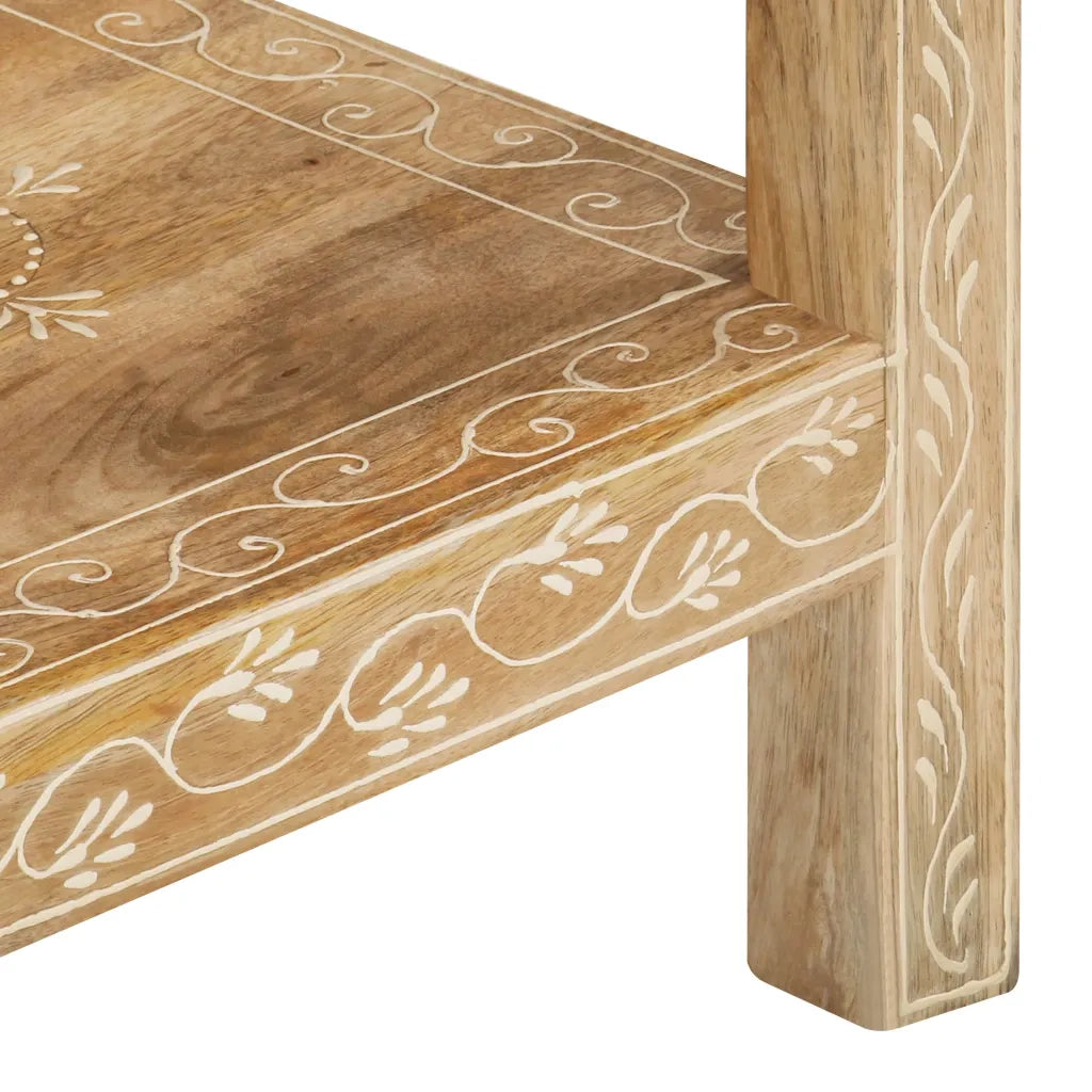 Tavolo Consolle | Tavolo d'Ingresso 80x35x74 cm in Legno Massello di Mango