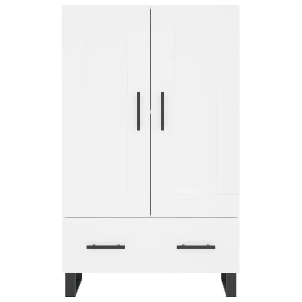 Credenza Bianca 69,5x31x115 cm in Legno Multistrato 830348