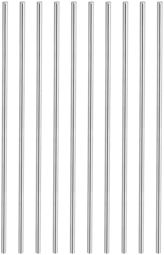 Tubo Circolare in Acciaio Inossidabile 304 - 4 mm x 200 mm - 20 Pezzi - Per Manutenzione Personale - Per Modelli di Aeromodelli/Modelli di Navi/Modelli di Auto - Tubo in Acciaio