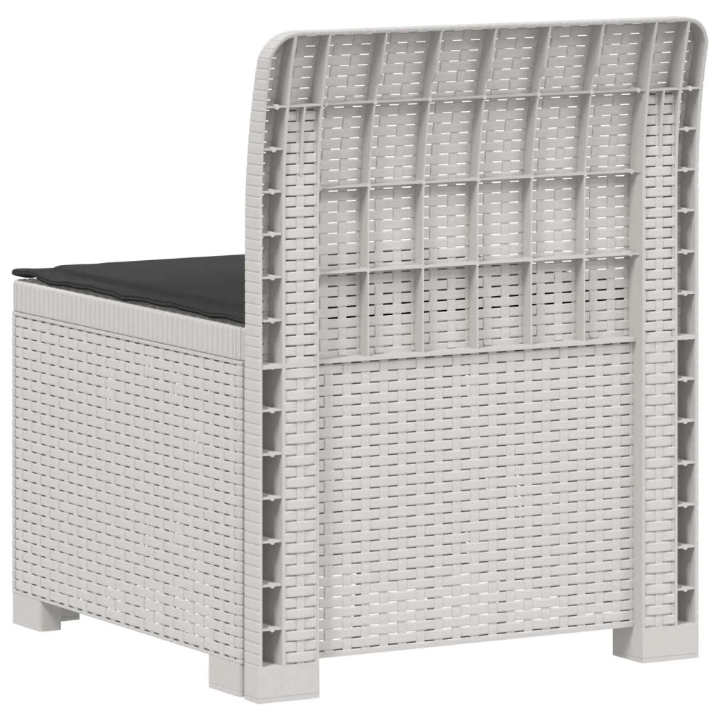 Divano da esterno-Divano da Giardino a 1 Posto con Cuscino Aspetto Rattan PP 390580