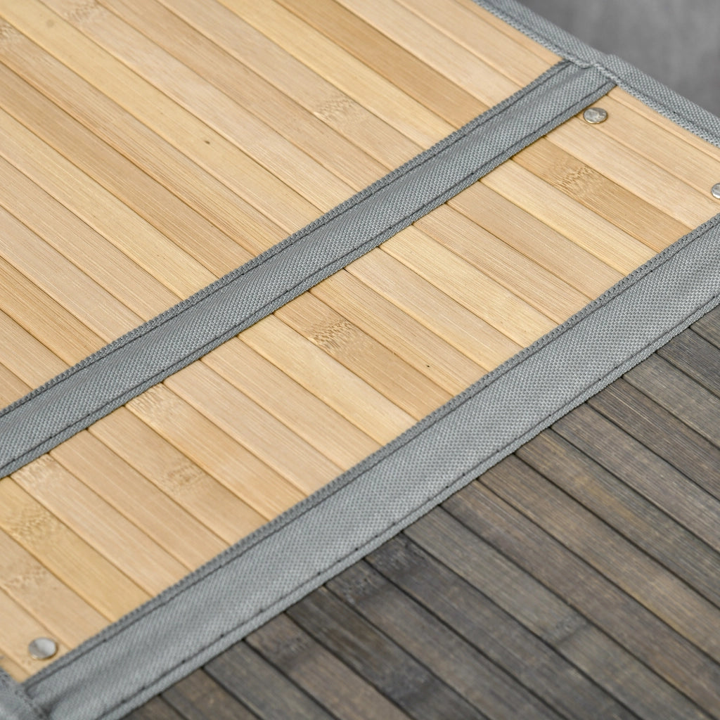 Cestino per bucato in bamb¨´ 100L ¨C zephmum ¨C grigio 62.5x37x60.5 cm
