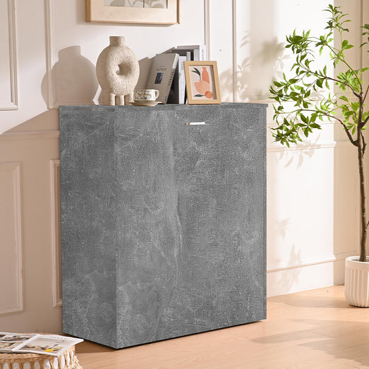 Letto Singolo a Scomparsa Salvaspazio con Materasso Pieghevole Grigio