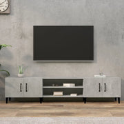 Mobile Porta TV Grigio Cemento 180x31,5x40 cm Legno Multistrato 816268