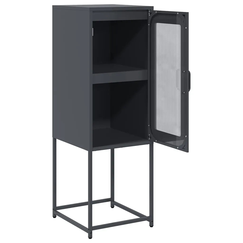 Credenza Antracite 36x39x107 cm in Acciaio Laminato a Freddo 853400