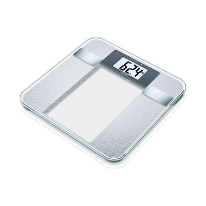 Beurer BG 13 Bilancia Diagnostica in Vetro Portata 150 Kg Inox