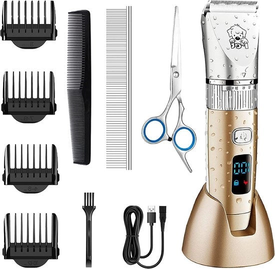 Tagliacapelli per animali domestici - Trimmer per capelli lunghi - Professionale e senza fili