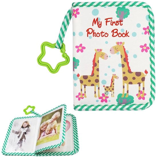 Album di Fotoritratti per Bambini - Zitto - 4x6 Pollici - 17 Fotoritratti - Verde - Album per Fotoritratti dei Bambini - Età 0-1 Anno
