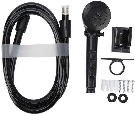 Kit di doccia con rubinetto idroregolatore - set di doccia 1,5m con tubo - rubinetto con 3 posizioni - adatto per caravan/bara - materiale ABS