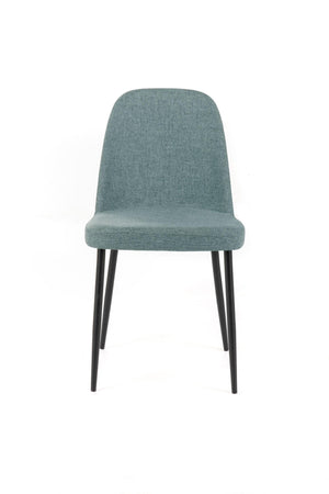 Set 4 Sedie 55x46xH85 cm in Tessuto Tamara Acquamarina