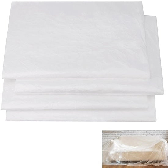 Set di 4 teli impermeabili - 4 x 5m - impermeabili - resistenti alle abrasioni - riutilizzabili - leggeri - impermeabili