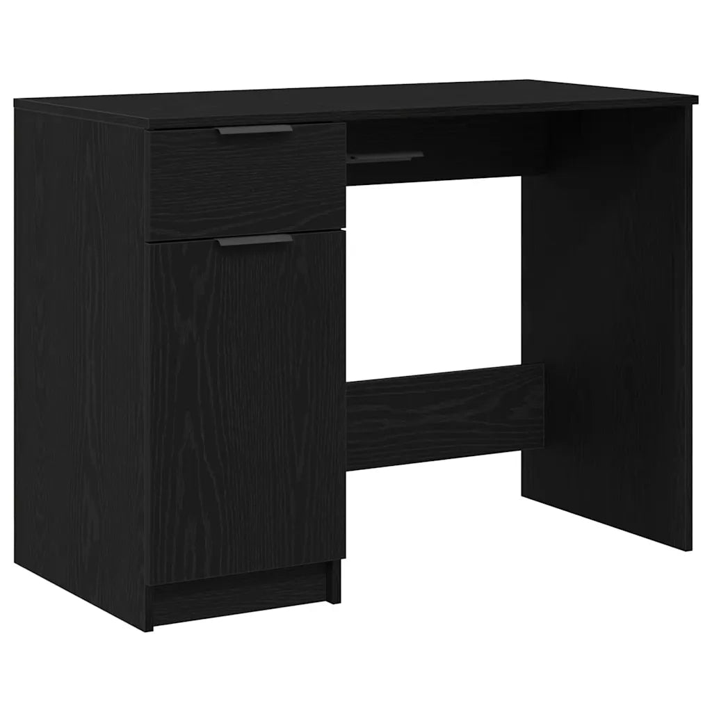 Scrivania Rovere Nero 100 x 50 x 75 cm Legno multistrato 862779