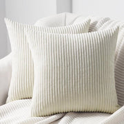 Set di Coperture per Cuscini in Corduroy - 50x50 cm - Confezione da 2 pezzi