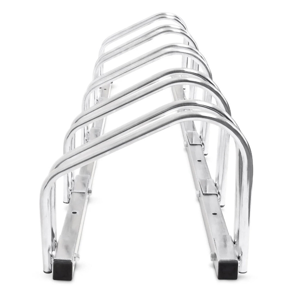 Sistema di deposito per biciclette rastrelliera basculante per 5 biciclette pratico garage montaggio a pavimento o a parete 3413004