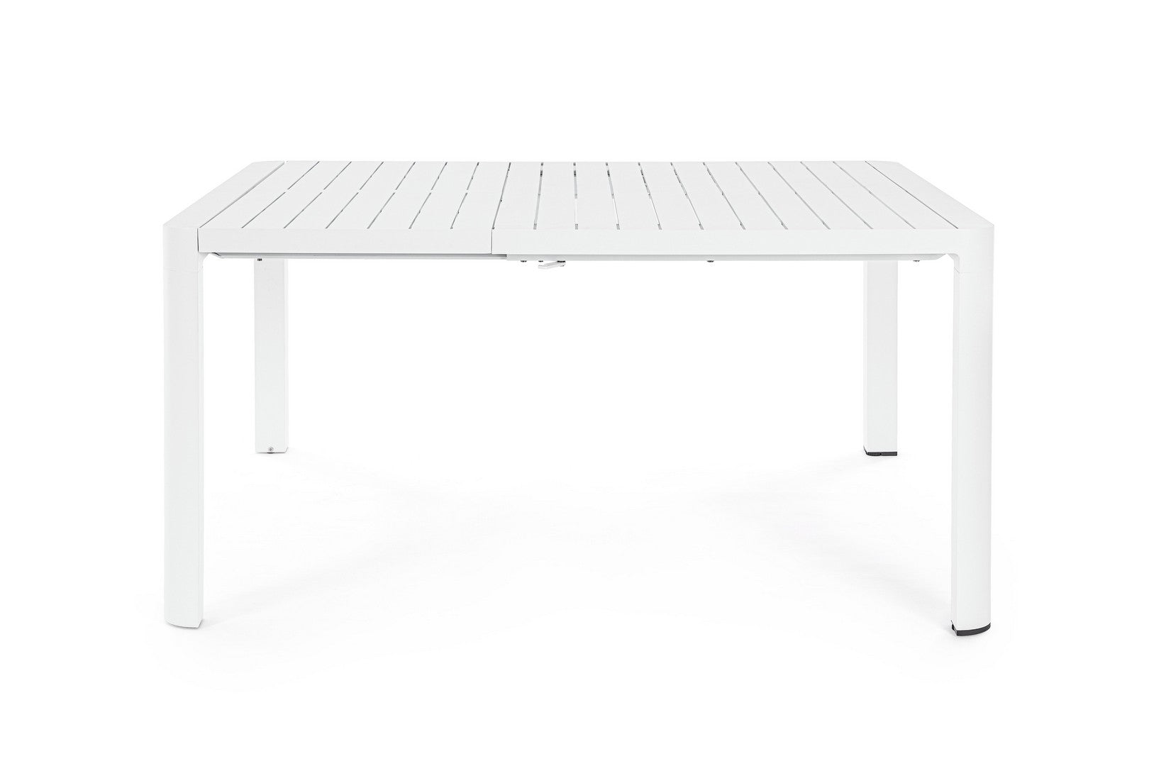 Tavolo Allungabile da Giardino 149x97/149x77.5 cm in Alluminio Kiplin Bianco