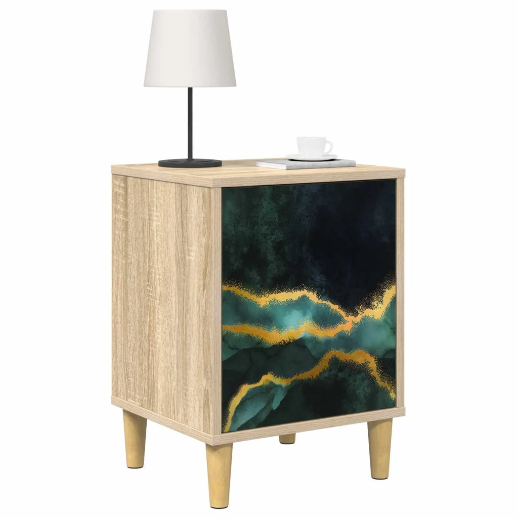 Armadio da Notte WIJHE 2 pz Rovere Sonoma 36 x 33 x 50 cm 8007200