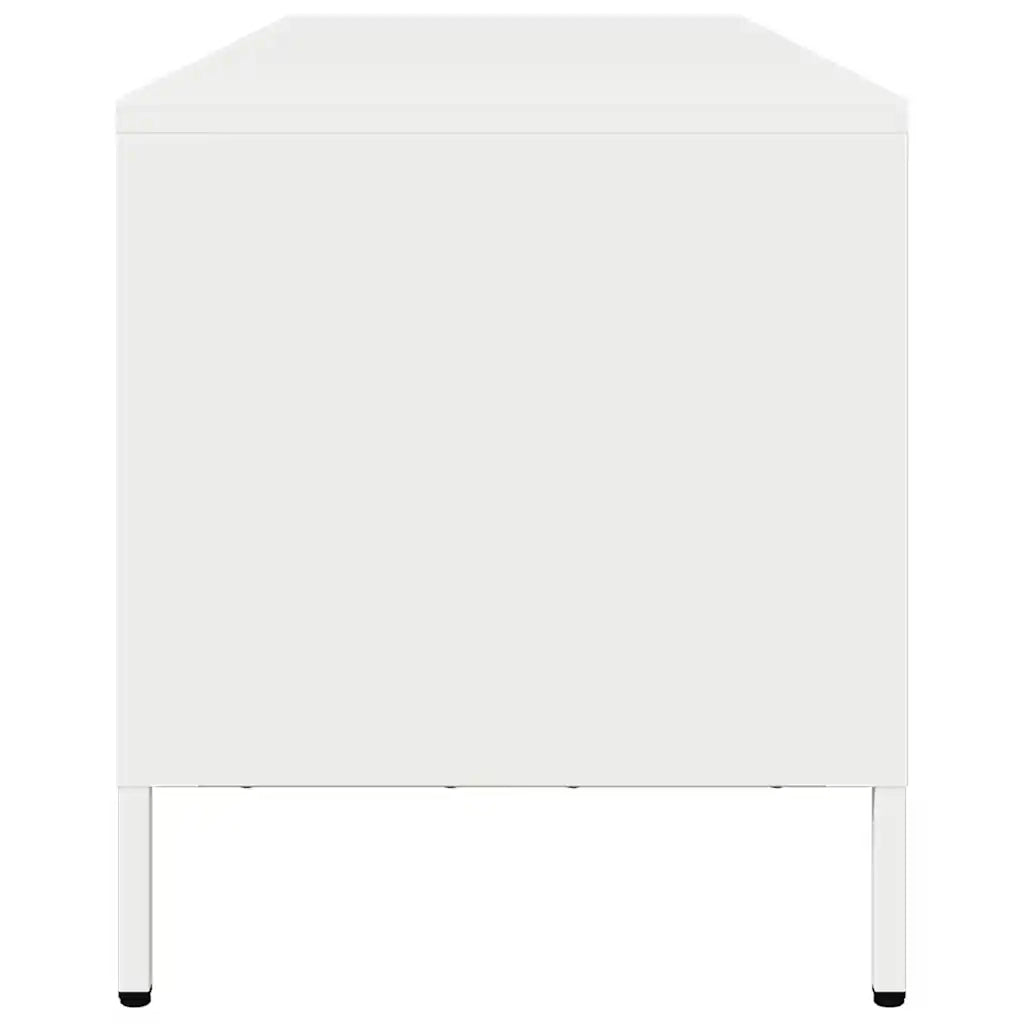 vidaXL Mobile TV Bianco 135x39x43,5 cm in Acciaio Laminato a Freddo
