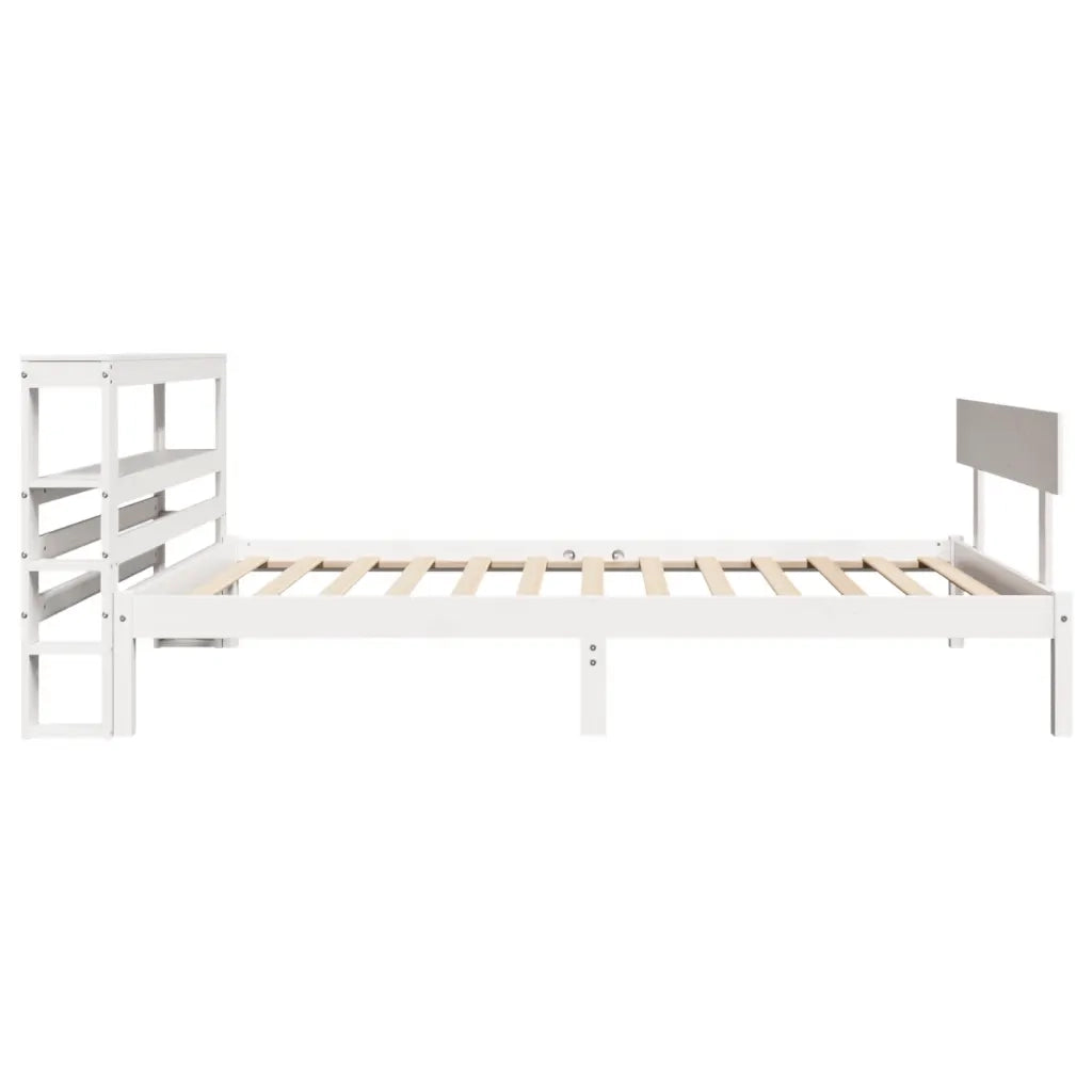 Letto singolo | Letto per adulti | Letto senza Materasso Bianco 90x190 cm in Legno Massello Pino
