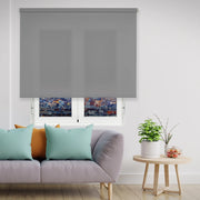 VIEWTEX Tenda a rullo Traslucida Basic Grigio 90 X 250cm - Made in Europe - 5 anni di Garanzia