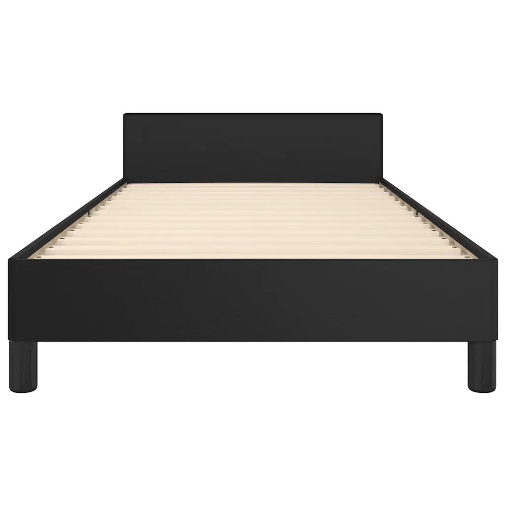 Giroletto con Testiera senza Materasso Nero 90x200 cm 347477
