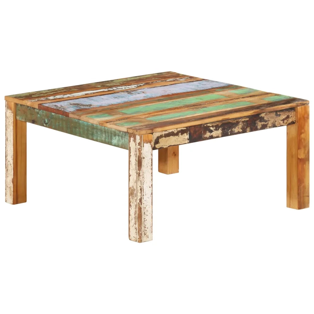 Tavolino da Salotto 80x80x40 cm in Legno Massello di Recupero 338030