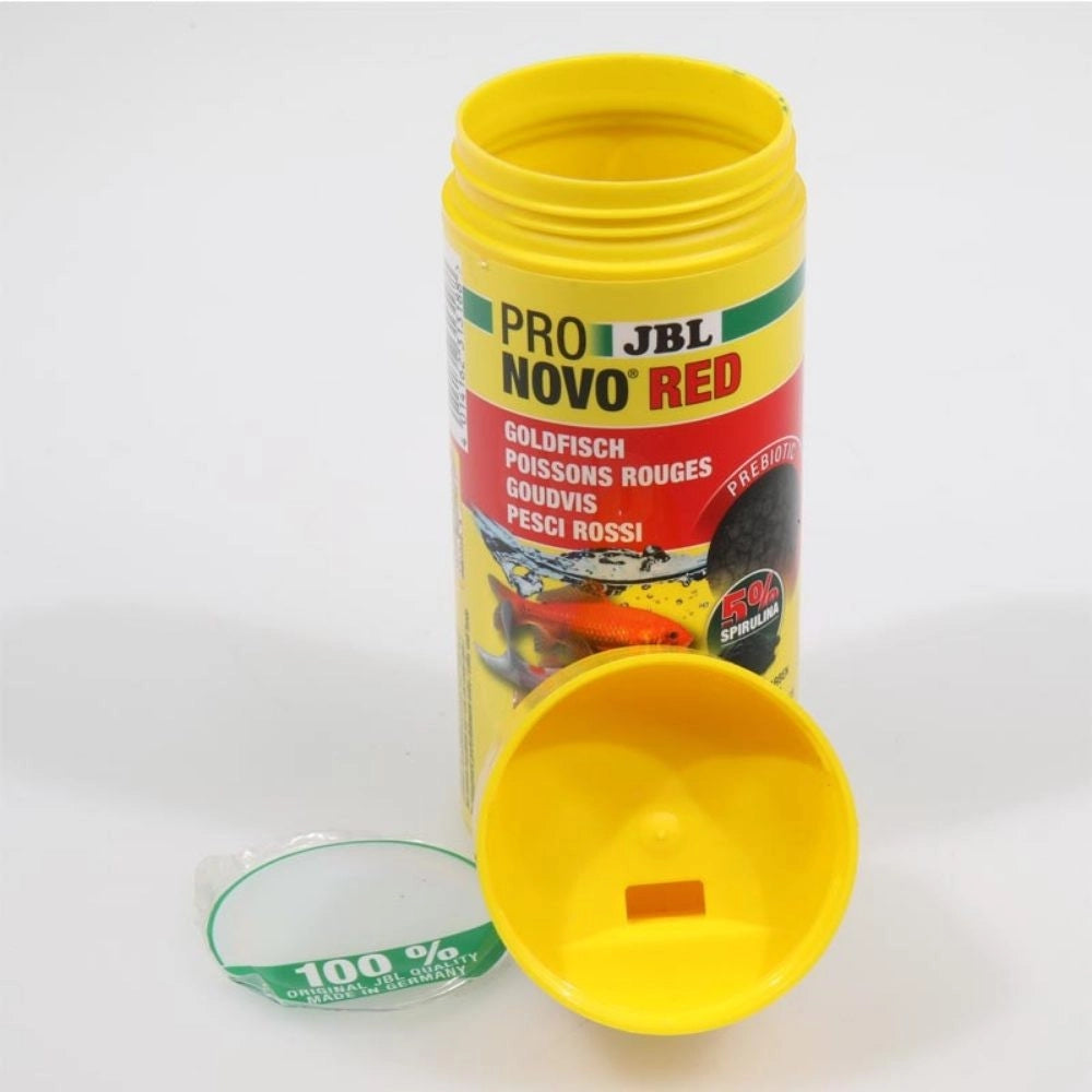 JBL ProNovo Red Grano M - Mangime base in granuli per tutti i pesci rossi da 8 a 20cm Formato: 250 ml