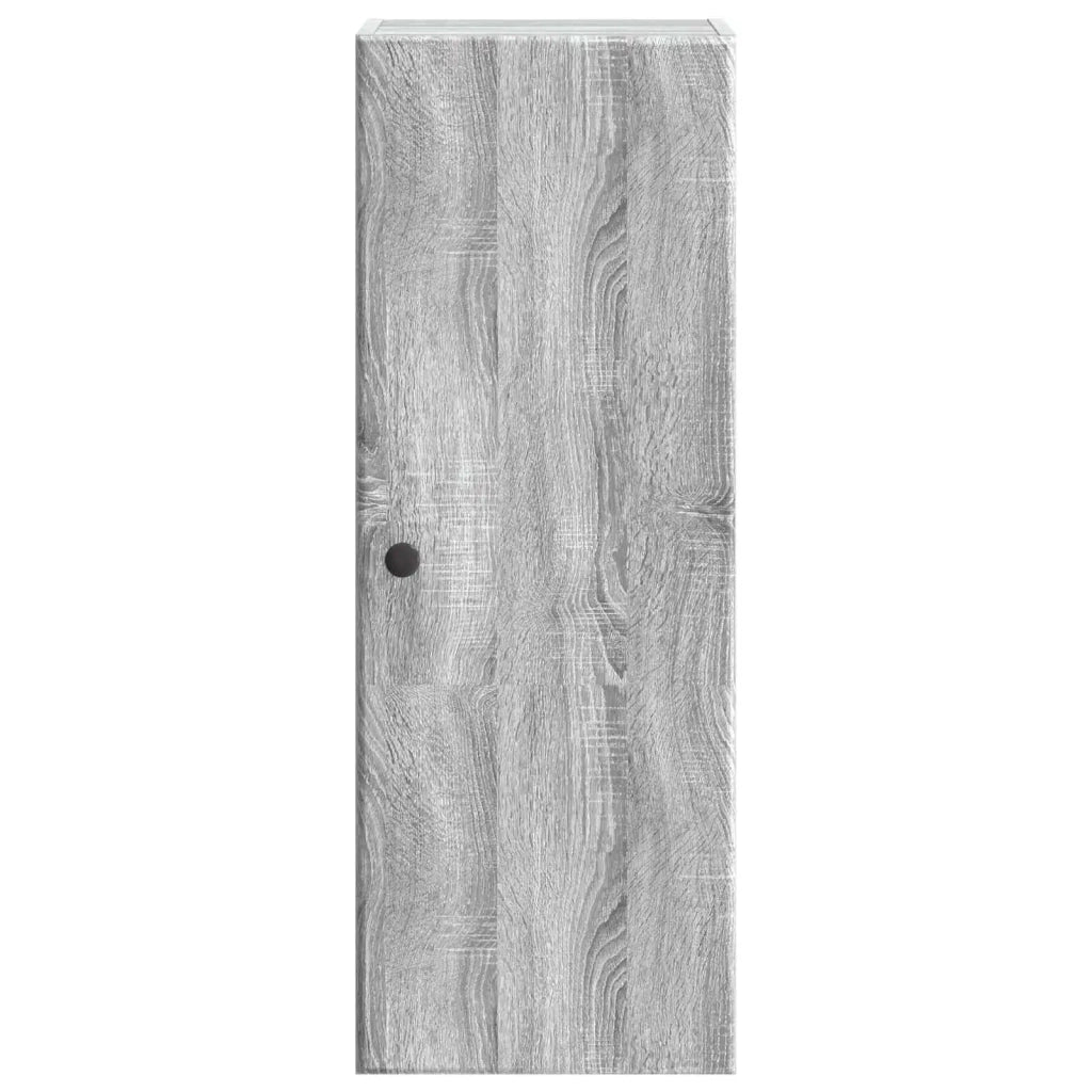 Mobiletto a muro Sonoma grigio 33 x 34,5 x 90 cm