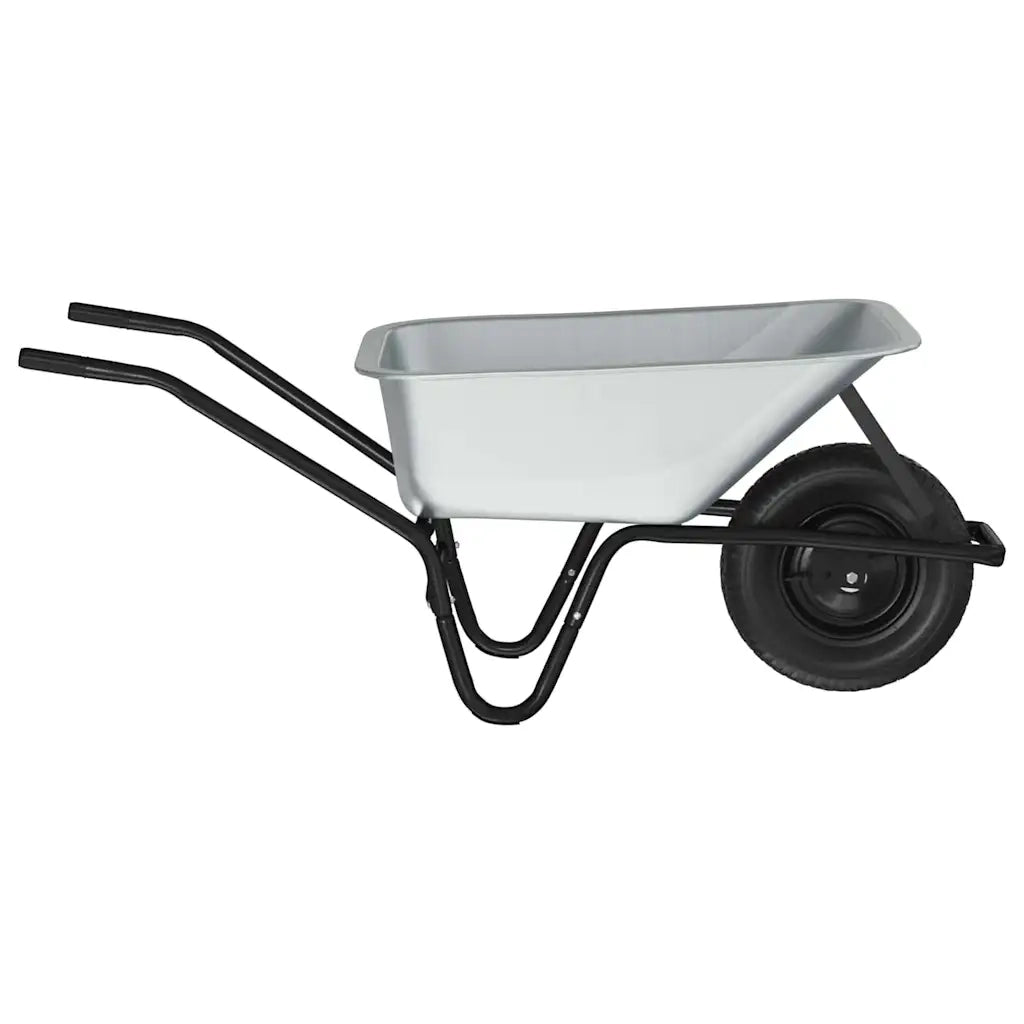 Carriole Argento e Nero 141 x 60 x 57 cm Acciaio CFW3896250