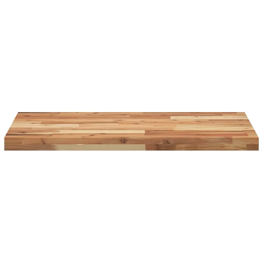 Piano Tavolo Rettangolare 160x50x4cm Legno Massello di Acacia