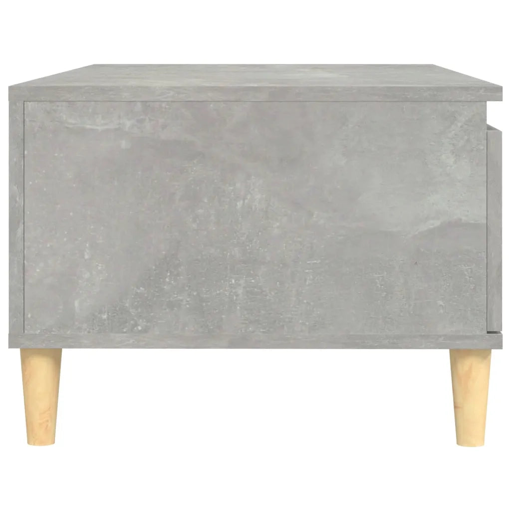 Tavolino Salotto Grigio Cemento 90x50x36,5 cm Legno Multistrato cod mxl 9855