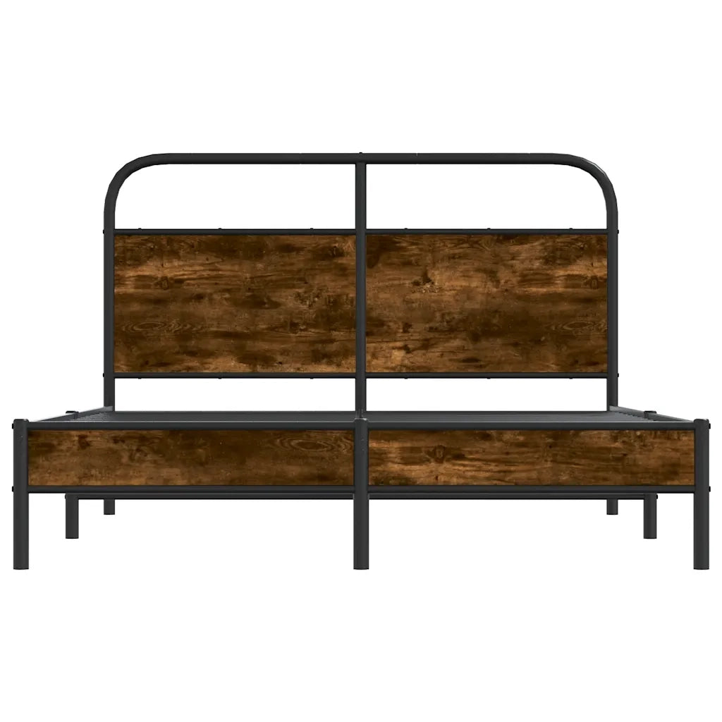 Giroletto senza Materasso Rovere Fumo 135x190 cm in Truciolato 4100355