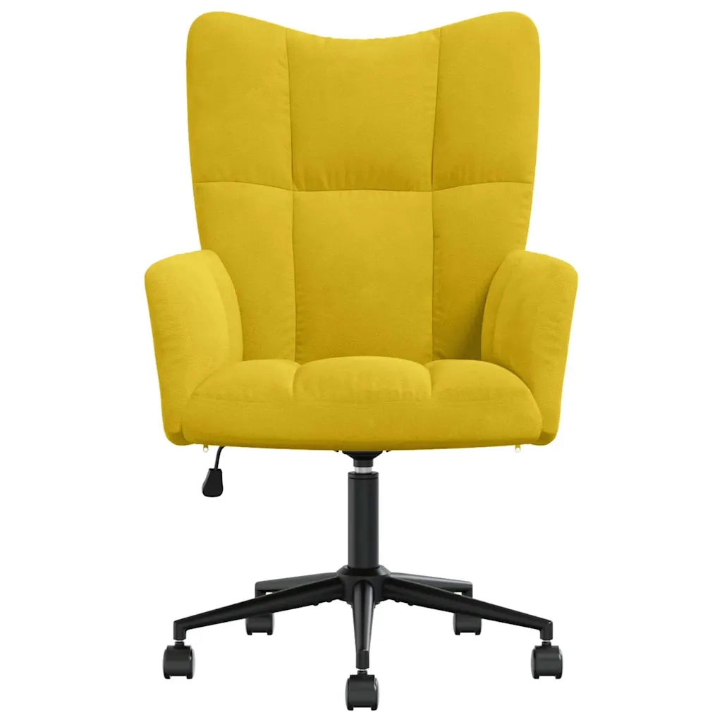 Divano Sedia-Poltrona Relax Giallo Senape in Velluto 460424