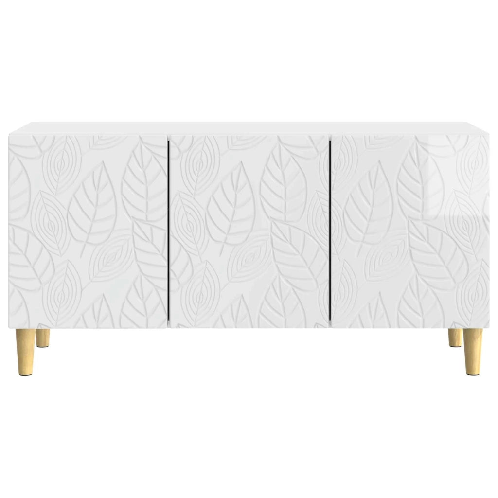 Mobile TV 99 x 34,5 x 50 cm Bianco Lucido Legno ingegnerizzato