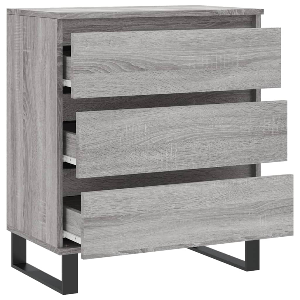 Buffet credenza cassettiera armadio mobile contenitore organizer cucina soggiorno Sonoma 60 x 35 x 70 cm legno ingegnerizzato grigio 02_0036396