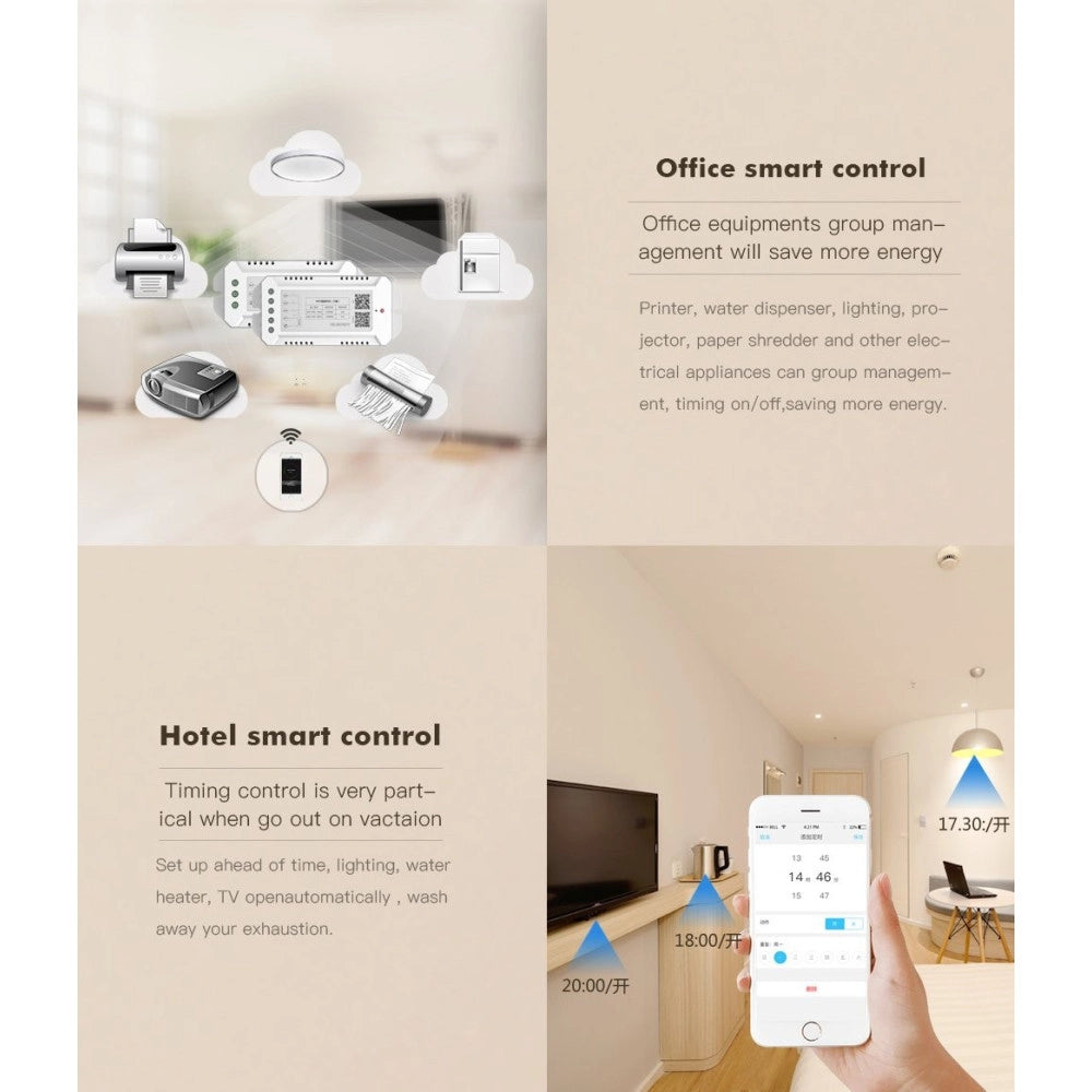 Trade Shop - Dispositivo Ricevitore Wifi Android On Off Smartphone Smart Home 3 Canali -
