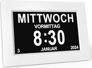 Orologio per Anziani con Calendario Digitale e Funzione di Ricordo - Ideale per Anziani e Pazienti con Demenza