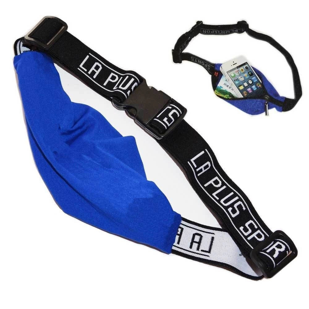 Trade Shop - Marsupio Sport Universale Jogging Nylon Ciclismo Palestra Fitness Piccola Comoda -