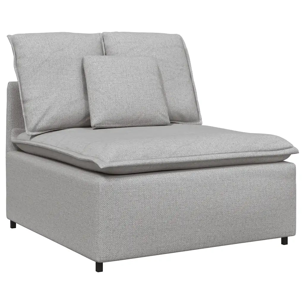 Divano Modulare con Cuscini Grigio Nuvola 3321096